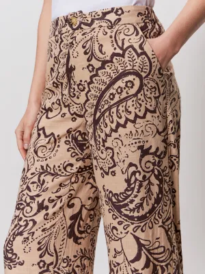 Quick Slip Chill Comfort Wear The Soft Semi-High Rise Trouser Desert Bandana