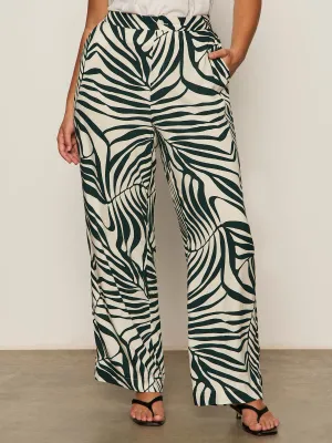 Comfortable Design The Soft Trouser Green Oasis Extended Sizing