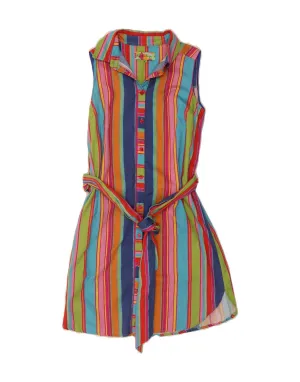 ROSALITA MC GEE Womens Shirt Dress UK 6 XS Multicoloured Striped Ombre look