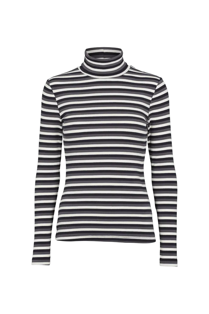 Durable Collar Construction Ludmilla High-neck - whisper white/dark grey mel./black