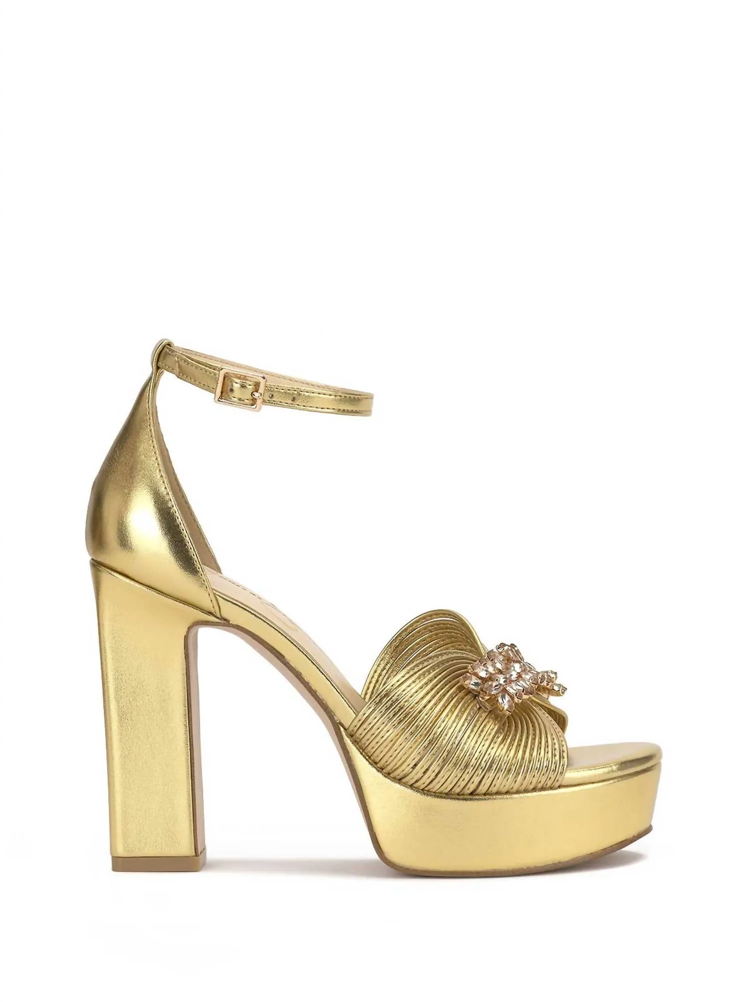 Anissia Platform In Gold Easy Slip On