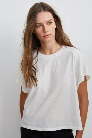 SUNNI CREW NECK TEE WrinkleResistant Texture