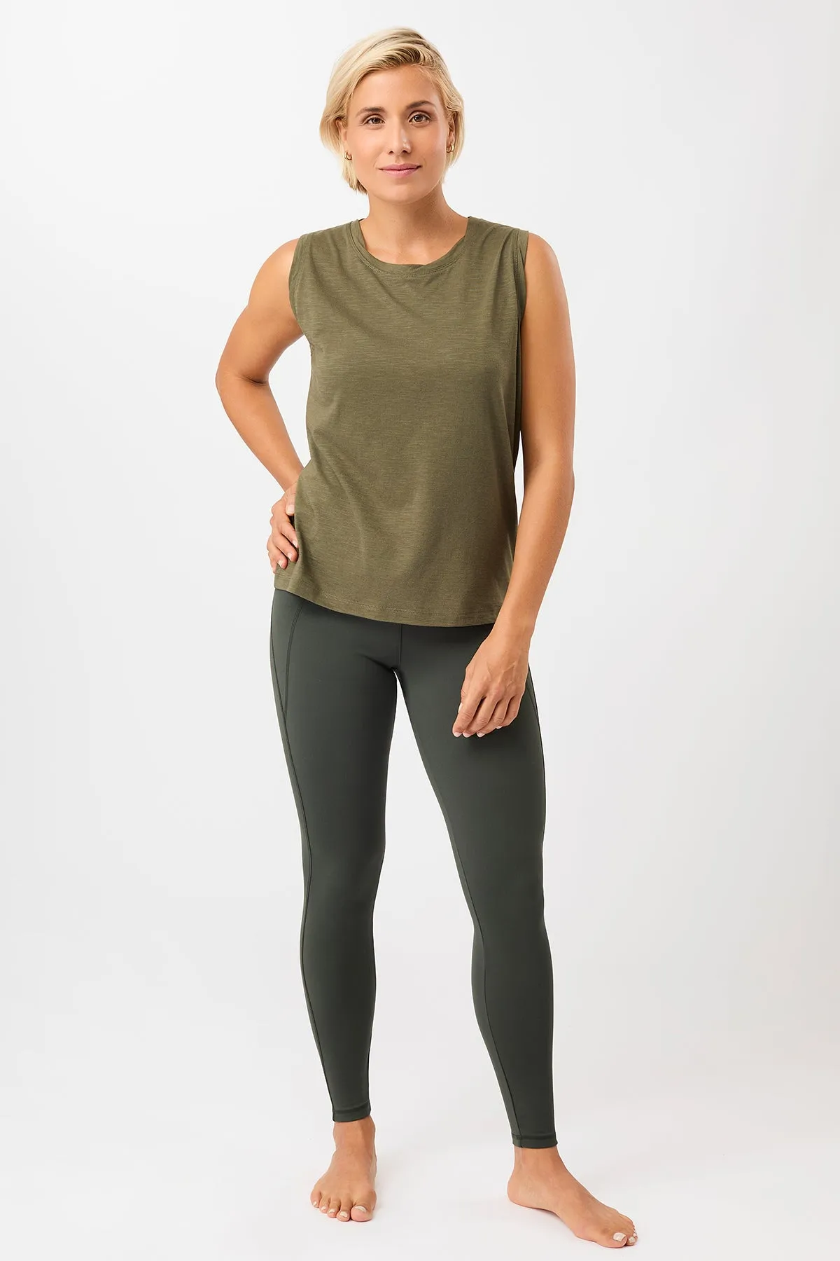 Limitless Legging - Dark Olive Stay Active Sporty Comfort Wear