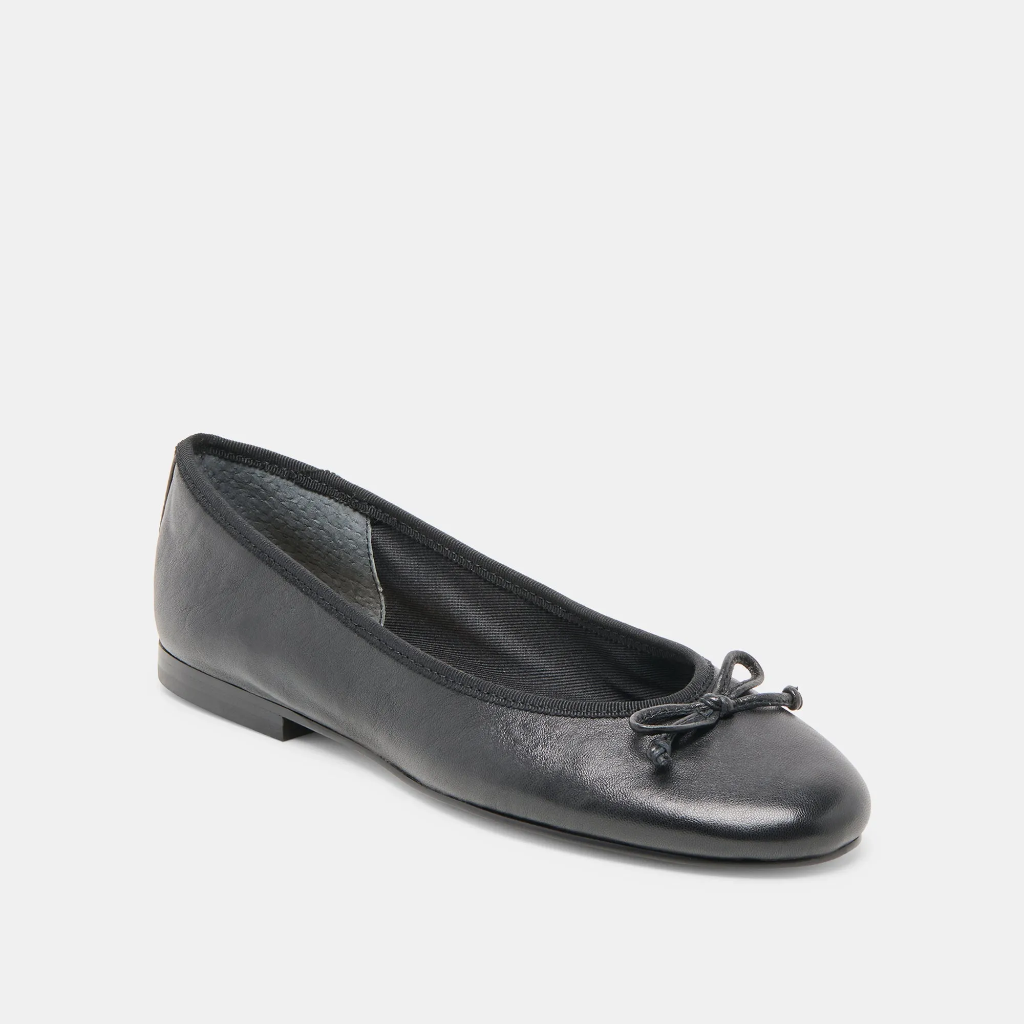 RITLA BALLET FLATS BLACK LEATHER Smile Glow