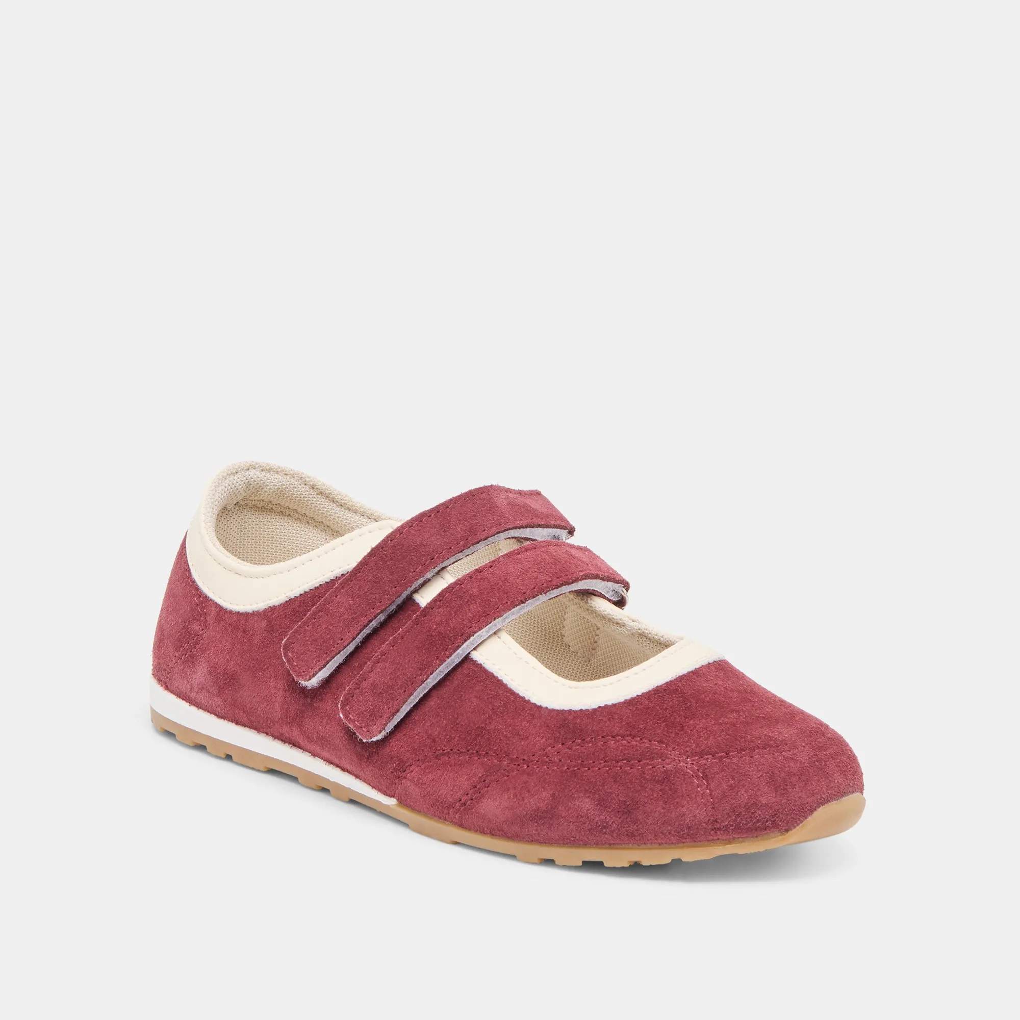 Bridge Path SWAN SNEAKERS BURGUNDY SUEDE