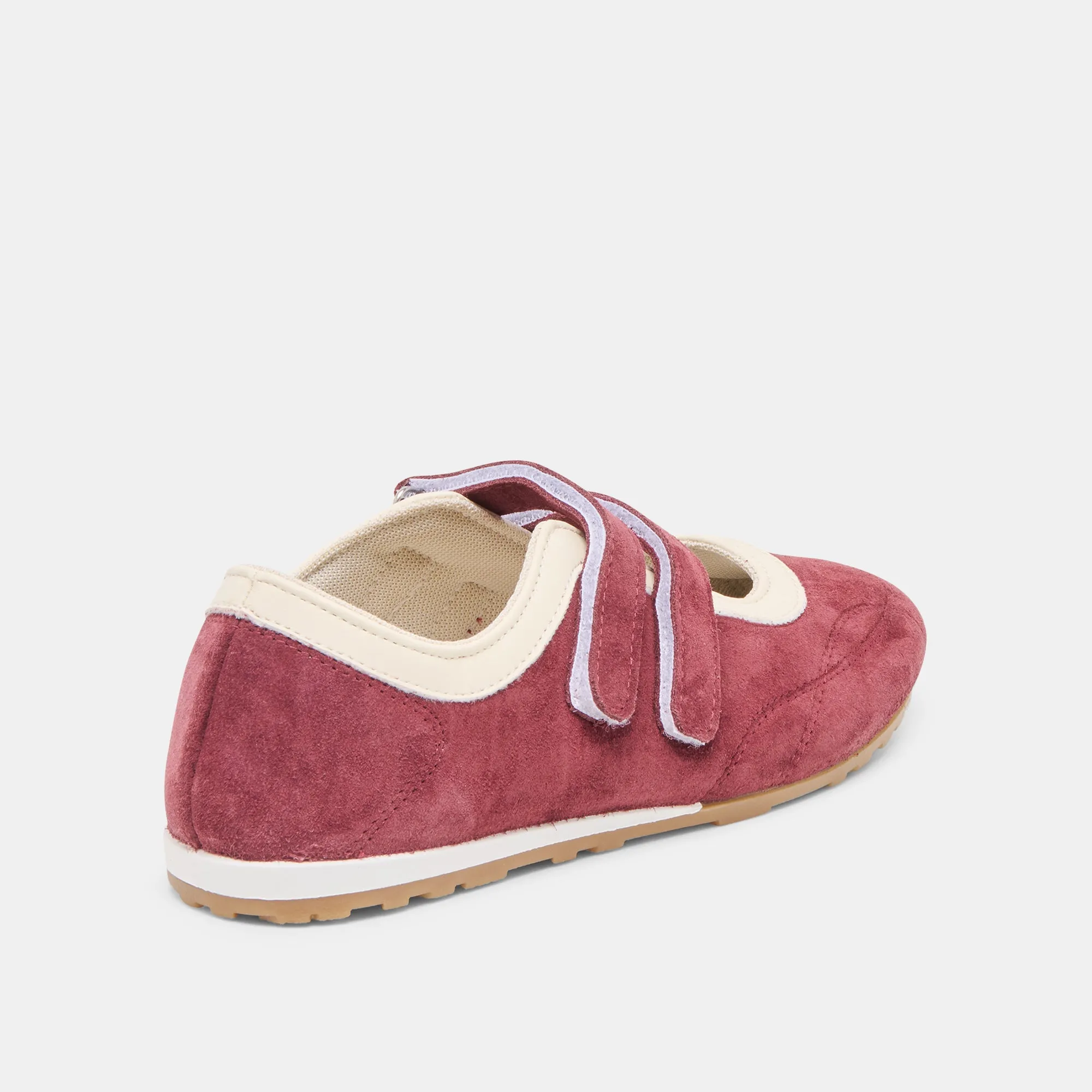 Library Mood Smile Step SWAN SNEAKERS BURGUNDY SUEDE