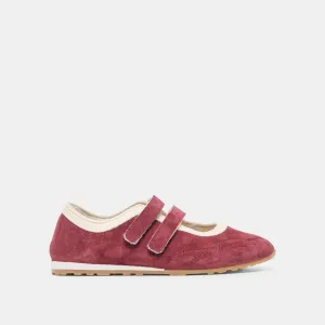 All-day Comfort Shoes Relaxed Footwear SWAN SNEAKERS BURGUNDY SUEDE