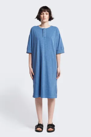 Treatise Henley Dress Blue Trendy Cut