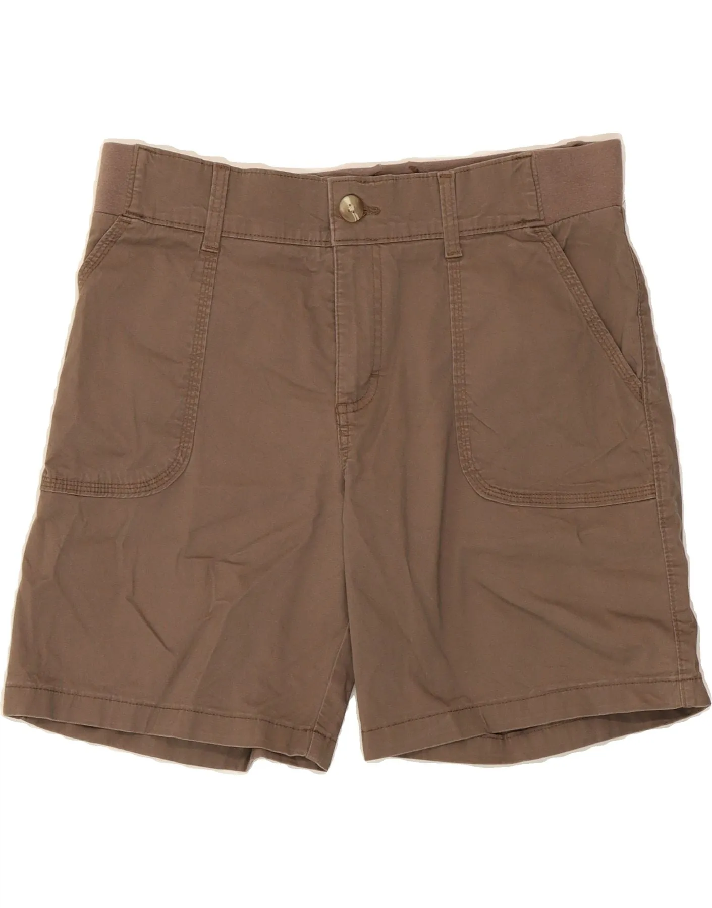 LEE Womens Riders Mid Rise Casual Shorts US 10 Large W36  Grey Cotton Sustainable Choice Non Irritating Seams