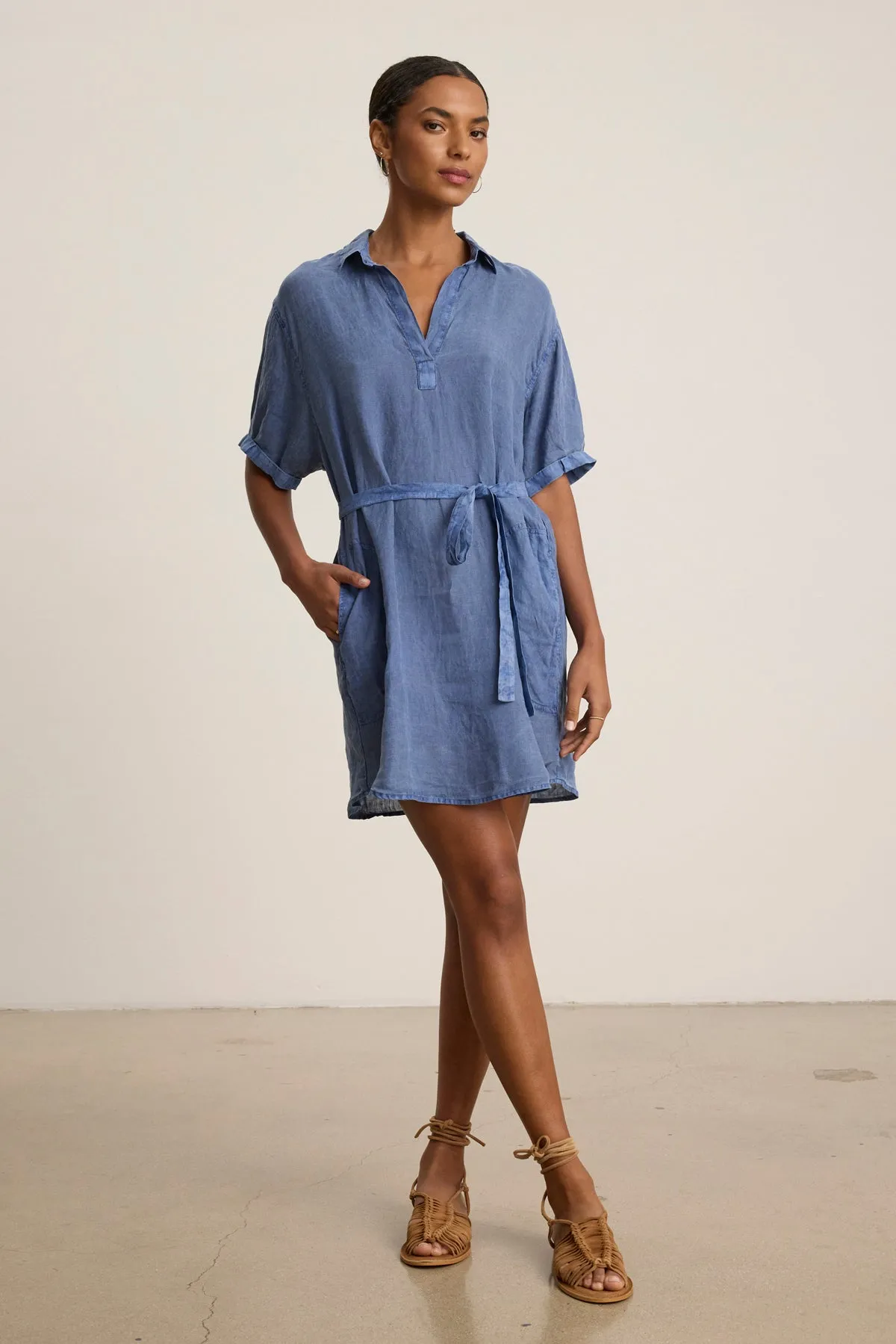Gift-Worthy STELLA LINEN DRESS