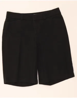 DOCKERS Womens High Waist Casual Shorts US 8 Medium W32  Black Cotton Edgy Design All day wearability