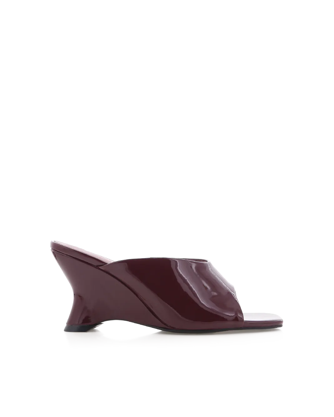 Wedge Heel Dress Shoes ISELLE - DARK CHERRY PATENT