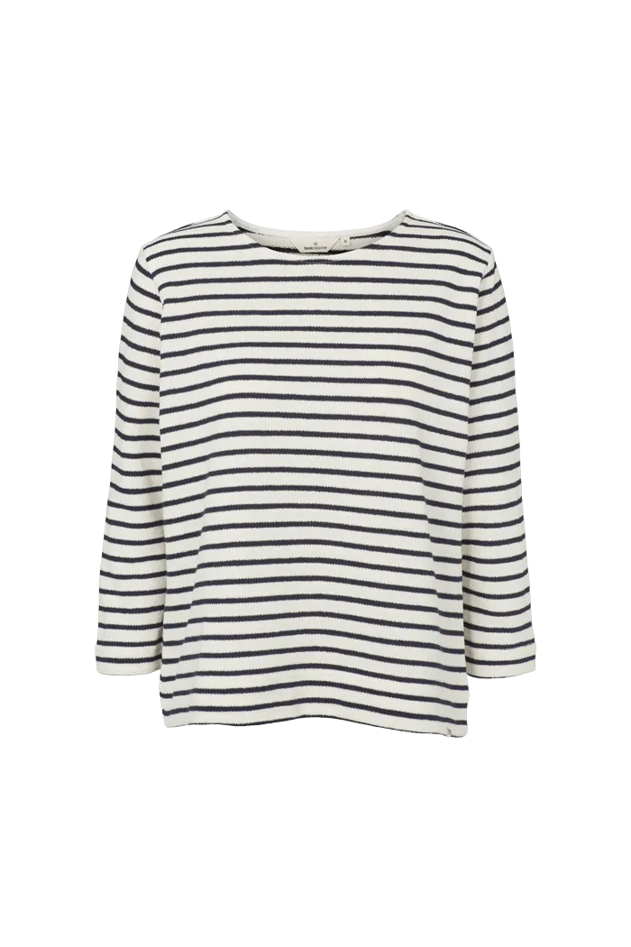 Trendy Fabric Mint Loose Tee - whisper white / Sky captain