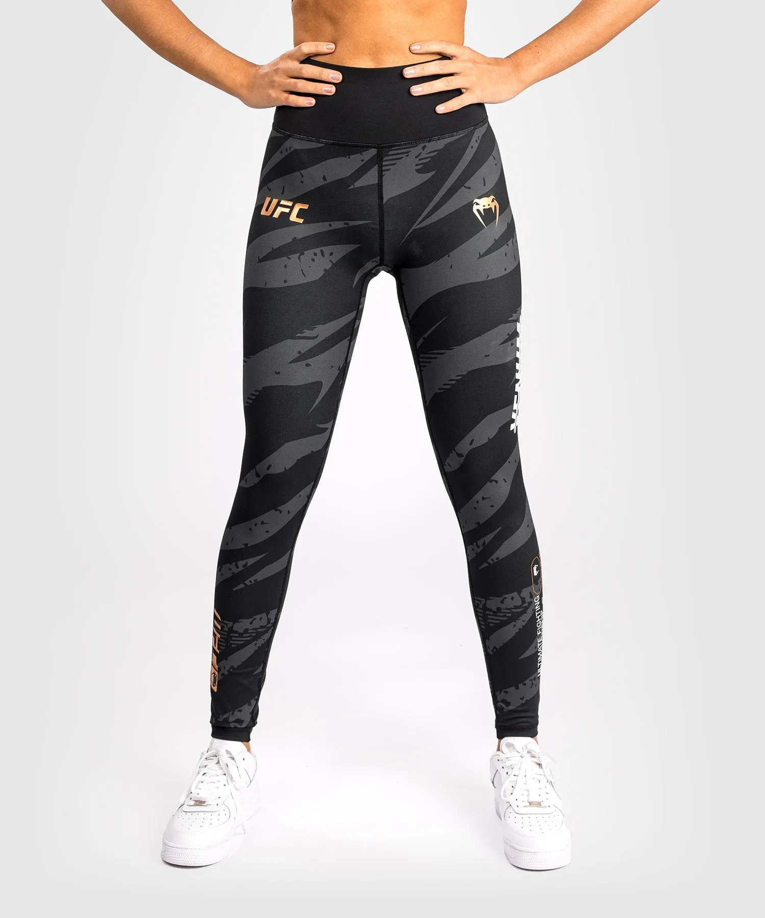 UFC Adrenaline by Venum Fight Week Women??s Performance Tight - Urban Camo Eco Friendly Fabric