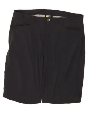 EDDIE BAUER Womens Casual Shorts US 12 Large W34  Black Polyester Round Collar Gender Neutral