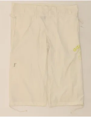 Chic Ensemble Trendsetting Design ADIDAS Womens Cargo Bermuda Shorts UK 14 Large W38  Off White Polyester
