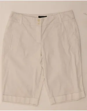 Linen blend TOMMY HILFIGER Womens Casual Shorts US 4 Small W28 White Cotton