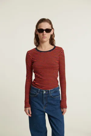 Casual Comfort Top Casual Comfort Wear Ludmilla LS Tee - Sky captain / Grenadine