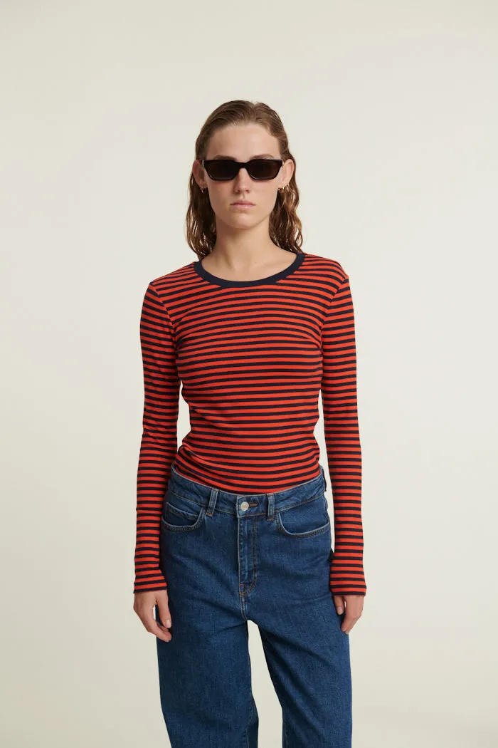 Casual Comfort Top Casual Comfort Wear Ludmilla LS Tee - Sky captain / Grenadine