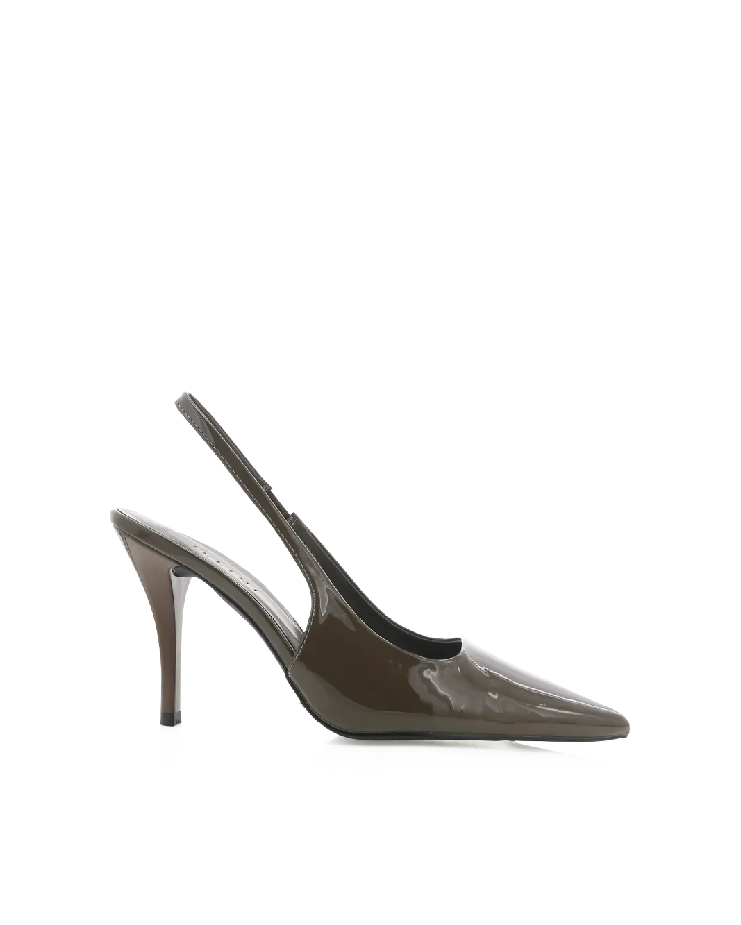 Casual Platform Heels Soft Layers VALASCA - OLIVE PATENT