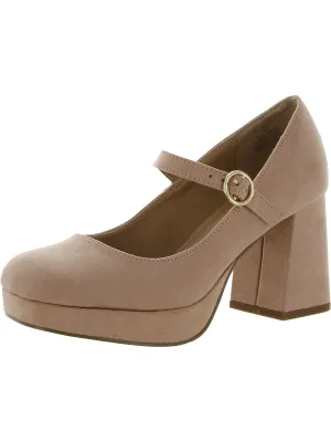 Modern City Cool Vaneciaa Womens Round Toe Slip On Mary Jane Heels