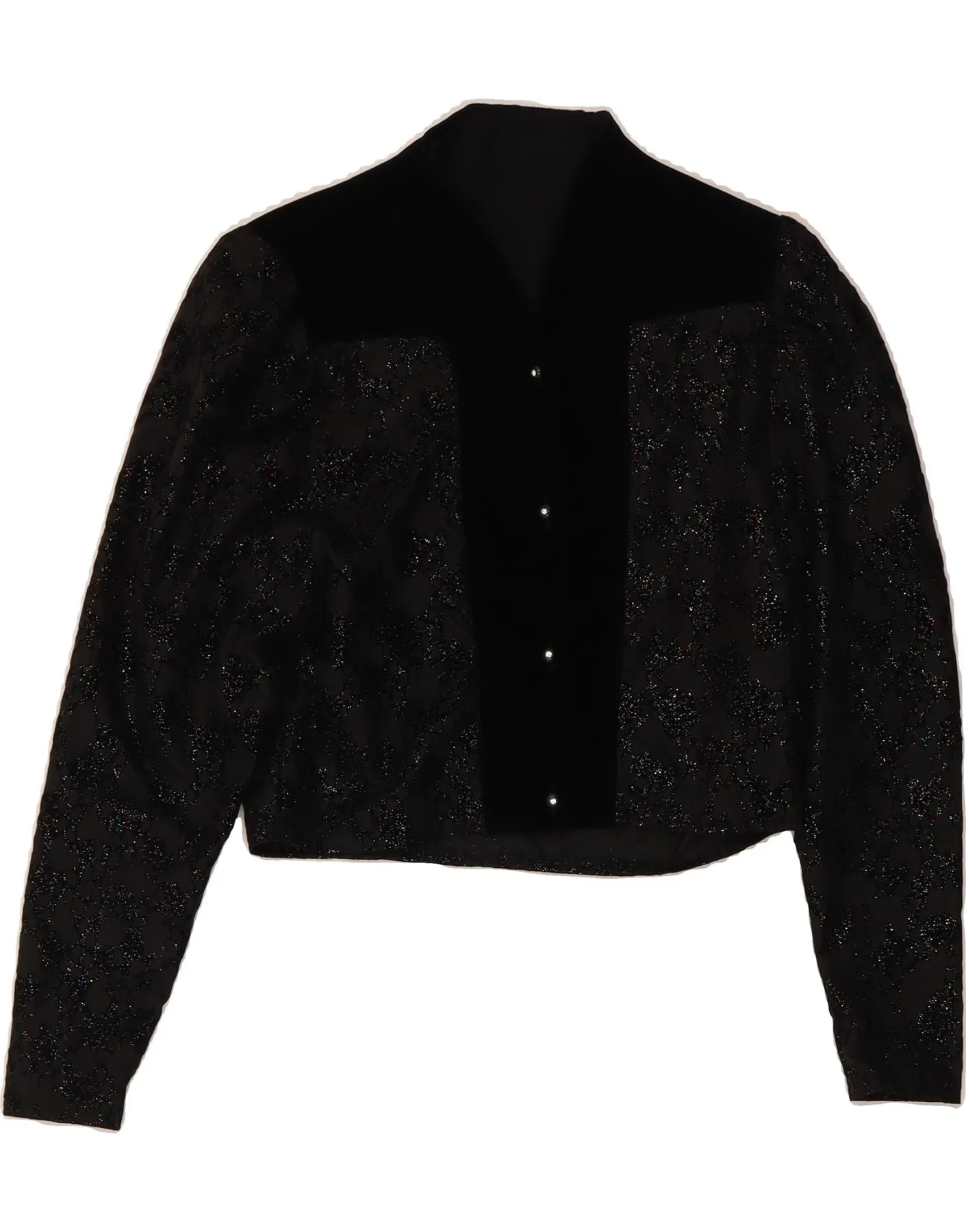 VINTAGE Womens Shirt Blouse UK 14 Medium Black Viscose Street Fashion