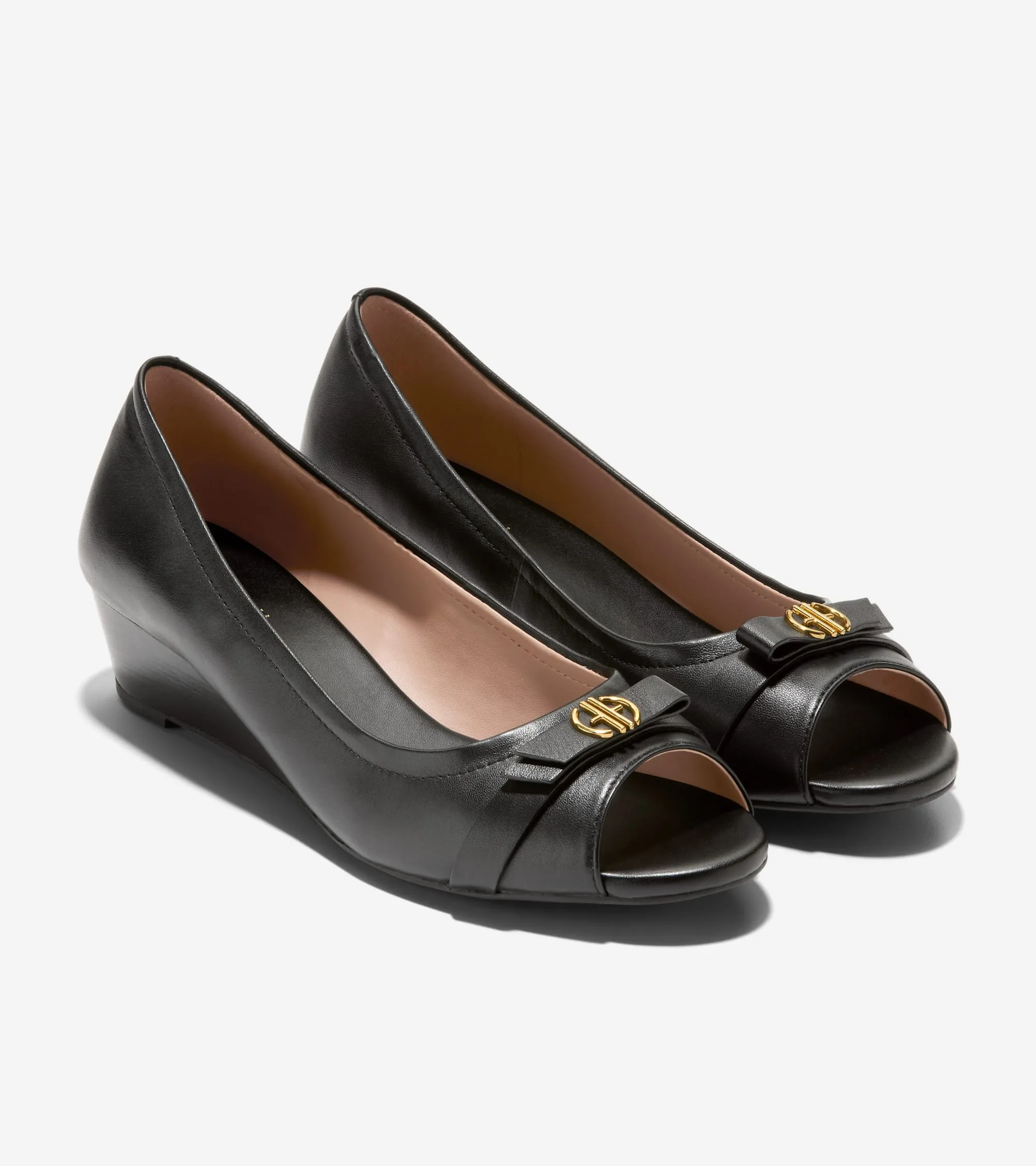 Night Out Cole Haan Women's Malta Peep Toe Wedges