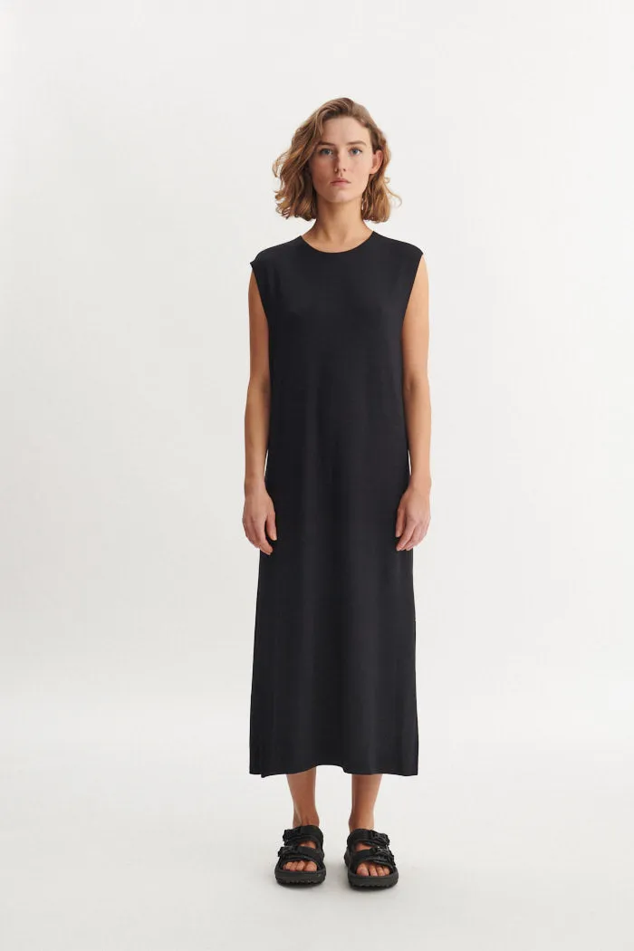 Sadie Tank Dress - Black Feminine Touch Minimal Curve