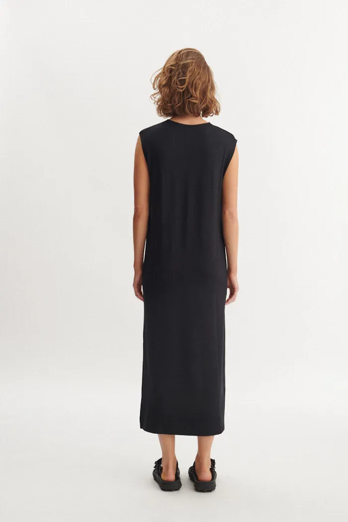 Euro Ease Golden Scene Sadie Tank Dress - Black