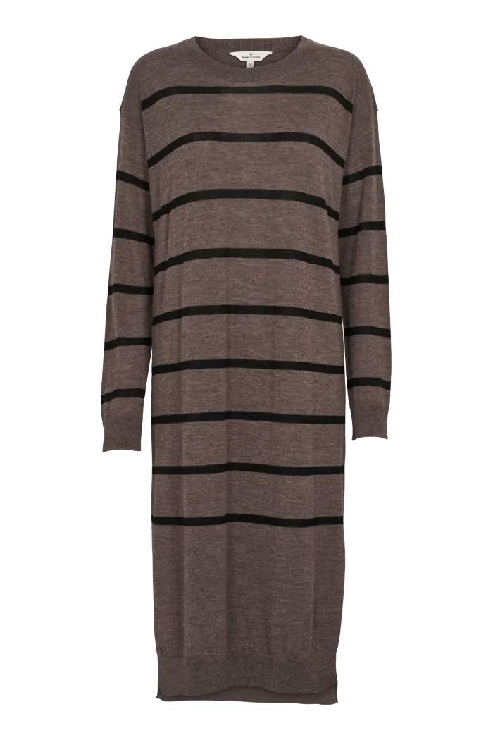 Vera Long Dress - Brown Melange / Black Church Proper Classic-style