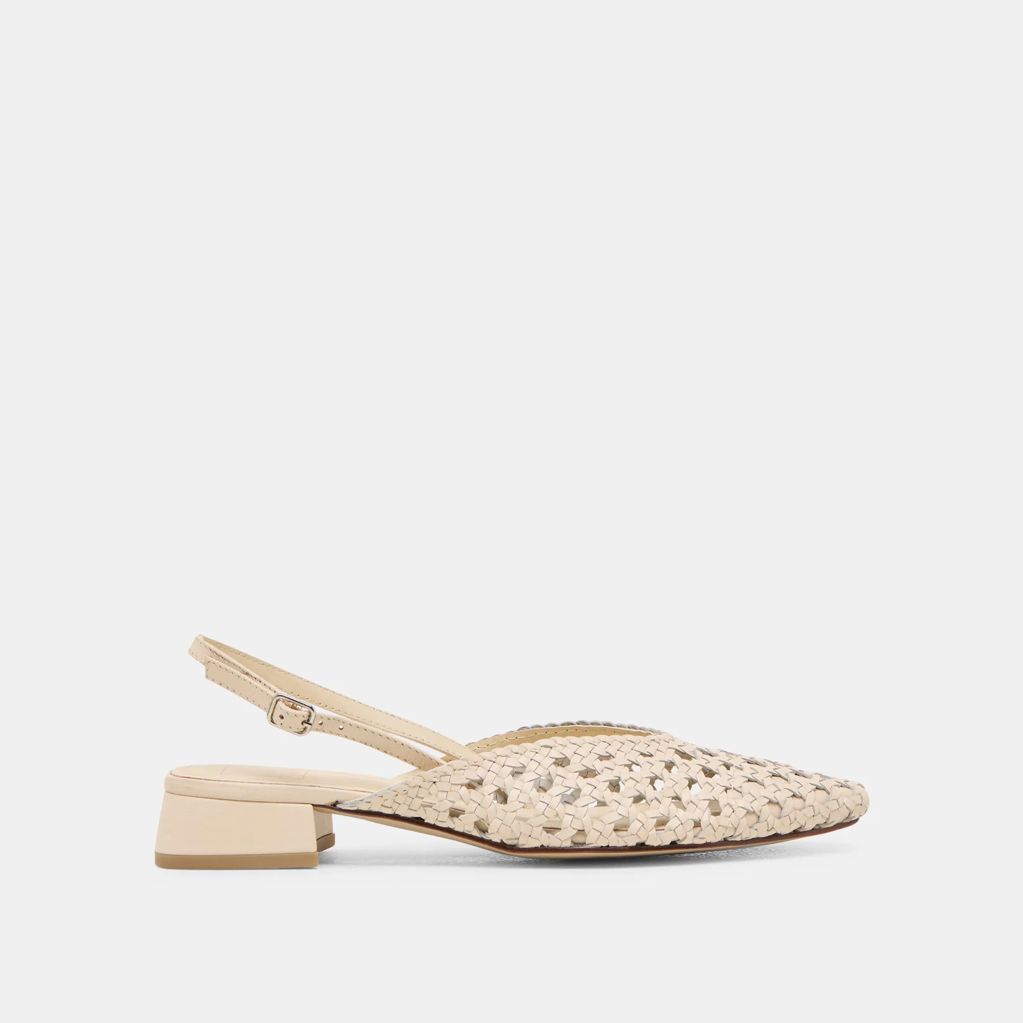 Tide Step Quick Drying BIRDIE FLATS OFF WHITE WOVEN LEATHER