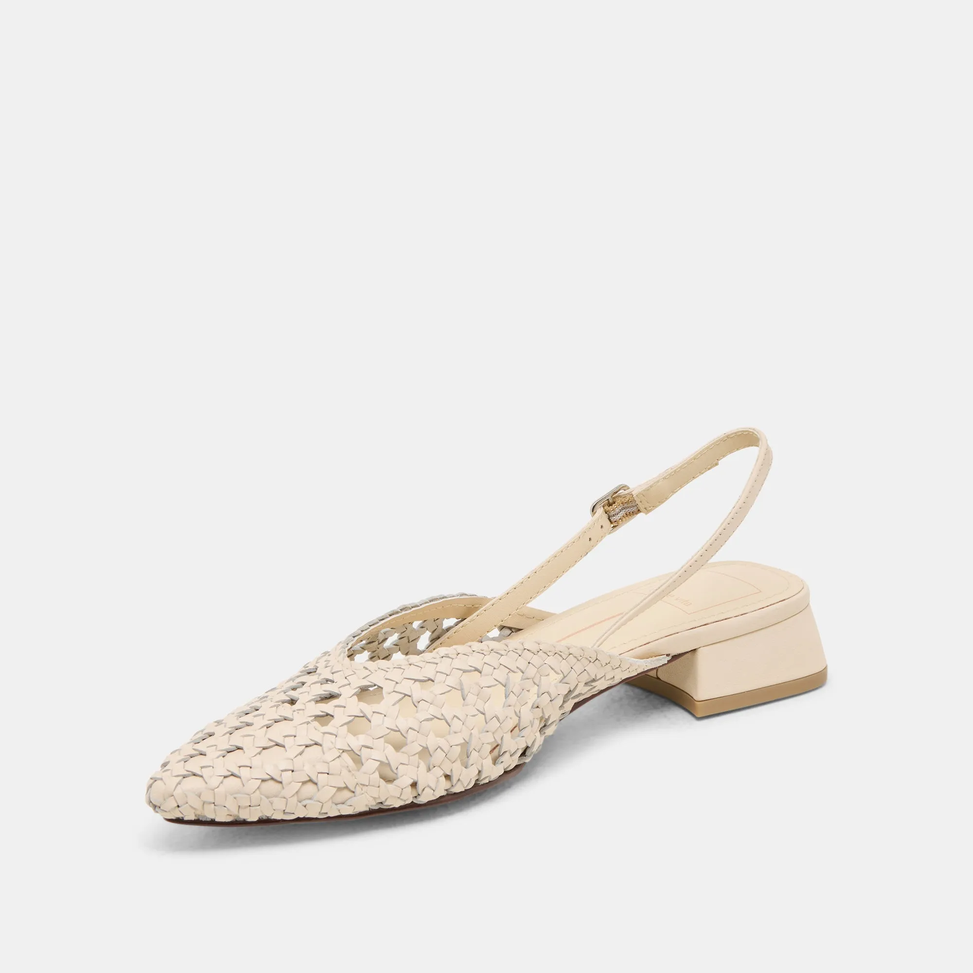 BIRDIE FLATS OFF WHITE WOVEN LEATHER Family Time