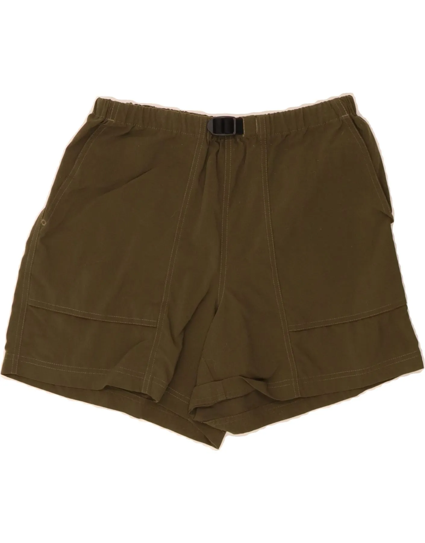 Durable Texture Multi Layer Stitching PATAGONIA Womens Casual Shorts Medium W30 Green Nylon