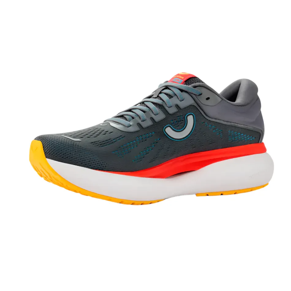 Truemotion Men's U-TECH Aion 3 Running Shoes in Castlerock/Orange.com/Tahitian Tide AW25 Reinforced Heel Cage