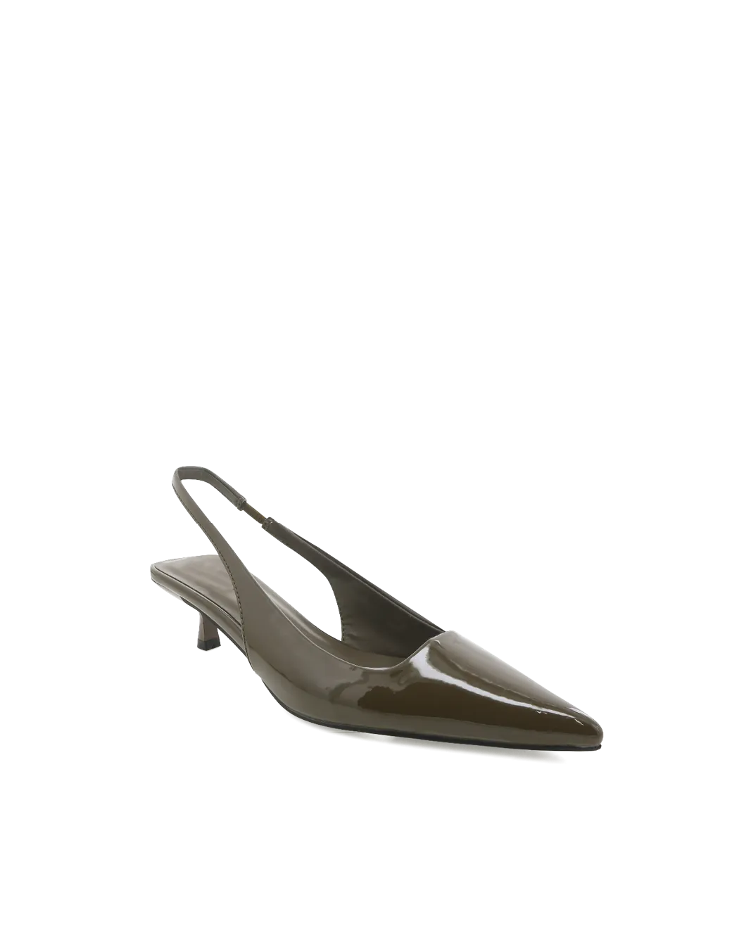 VILJA - OLIVE PATENT Luxe Boots with Heels