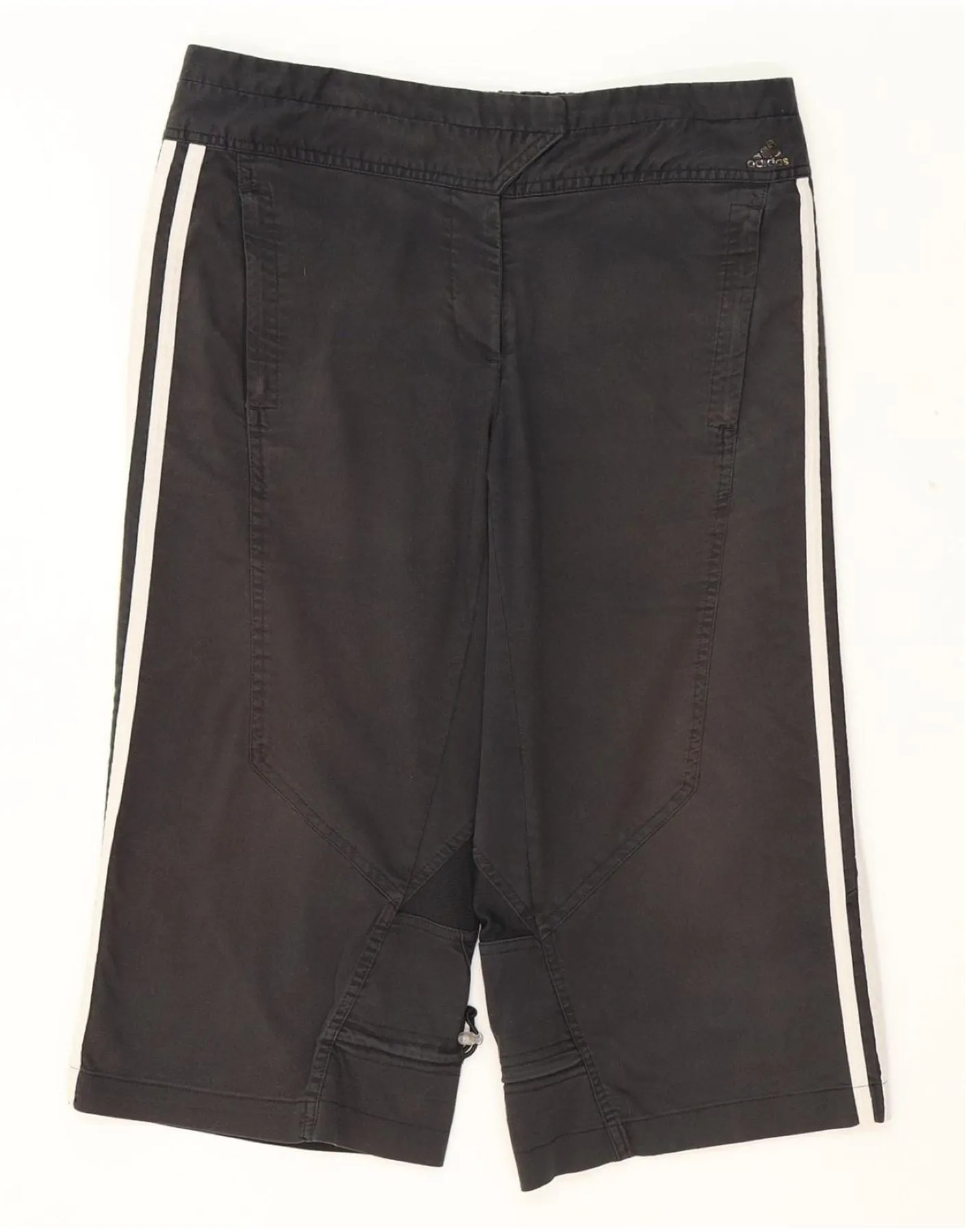 ADIDAS Womens Clima 365 Bermuda Shorts UK 16 Large W34  Black Polyester Tagless label Split hem