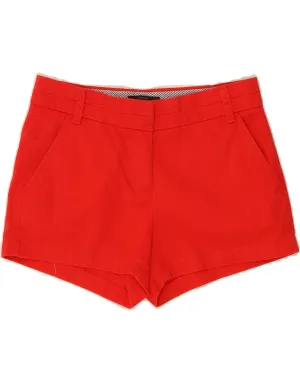 Student Essential Corporate Event J. CREW Womens Chino Shorts US 2 XS W30  Red Cotton
