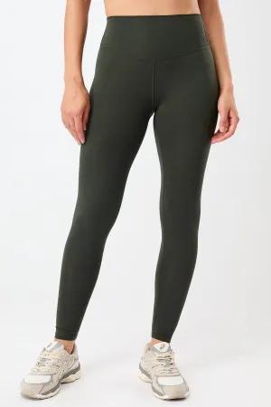 Active Lifestyle Pilates Session Quick Dry Minimalist Style Best Loved Legging - Dark Olive