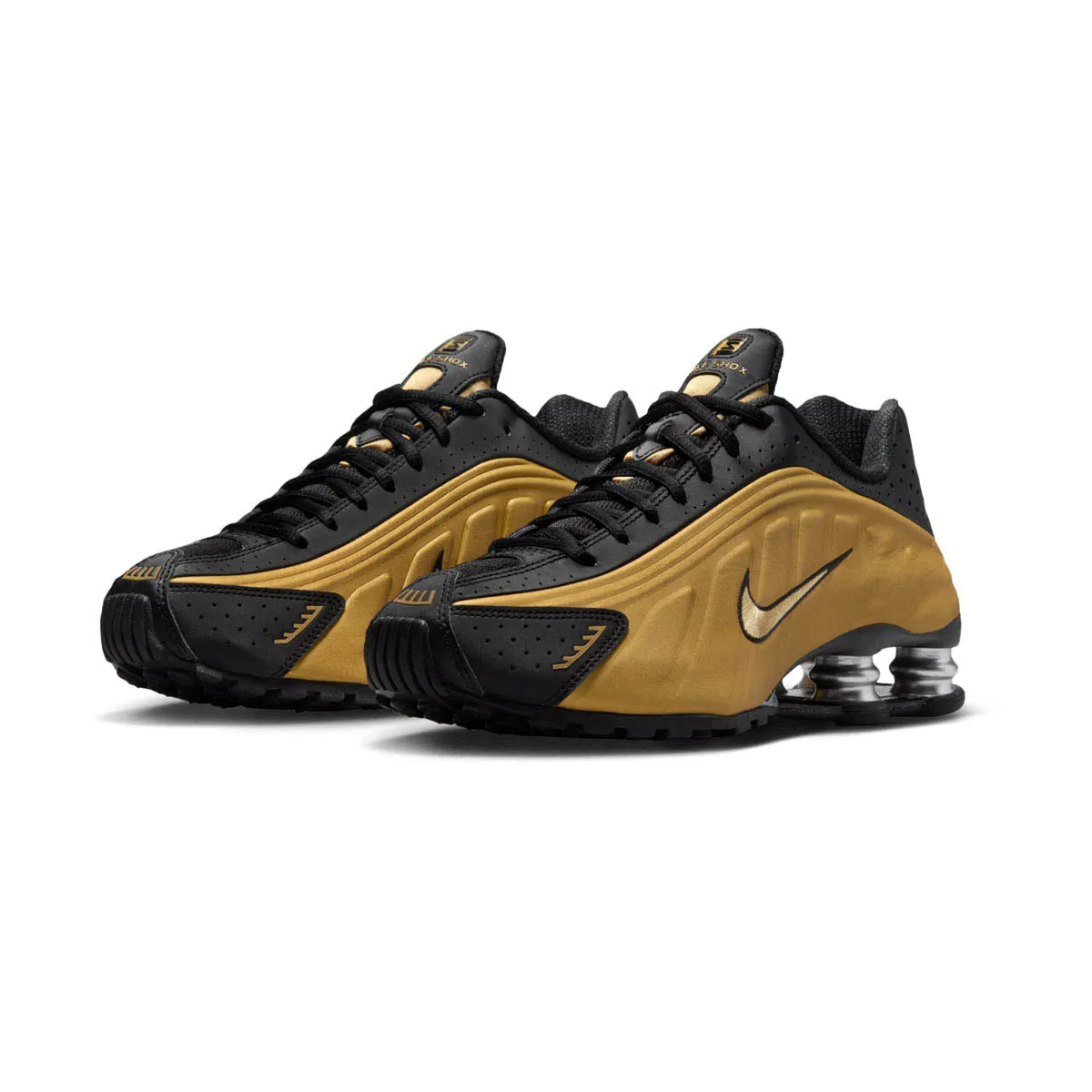 Nike Shox R4 'Black Metalic Gold' Women's Shoes wide - fit comfort