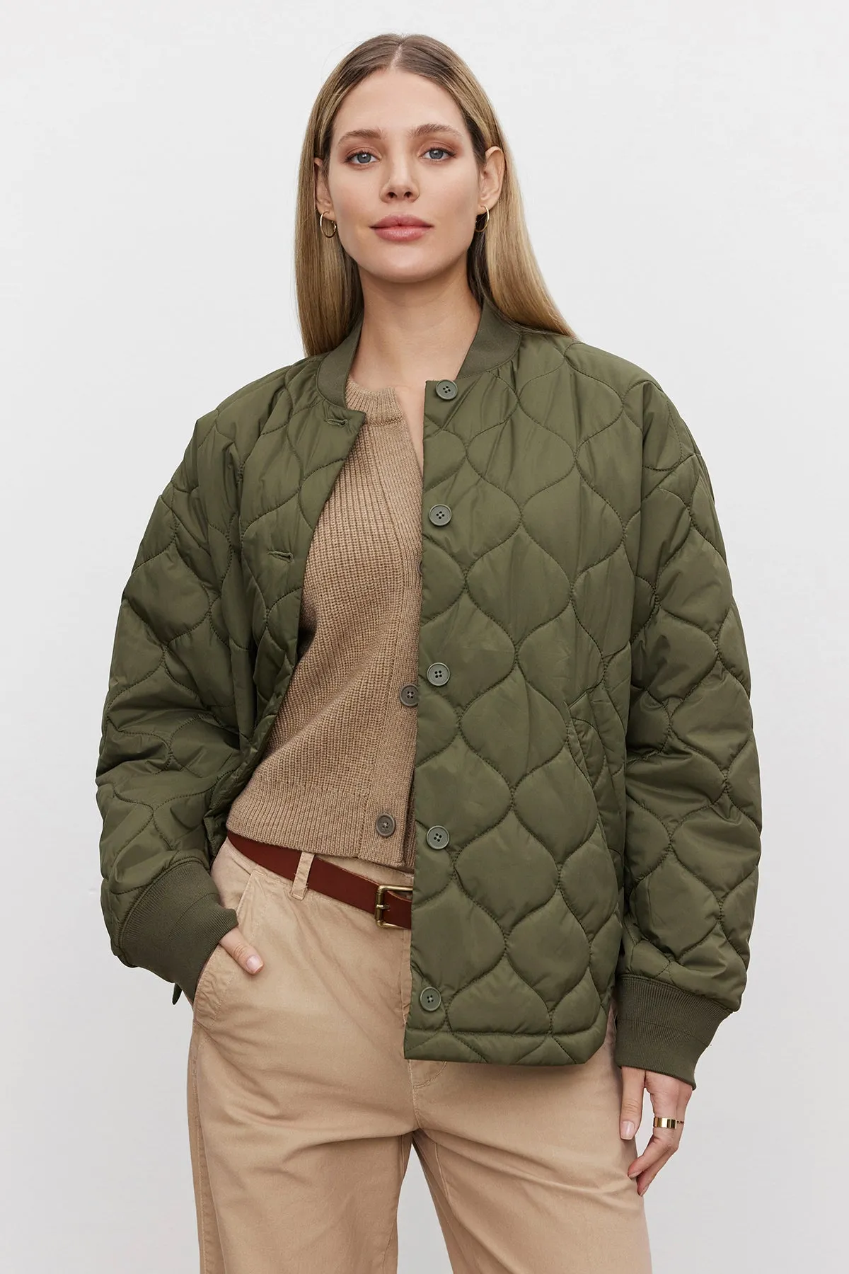 Fleece Backing CARIE QUILTED JACKET