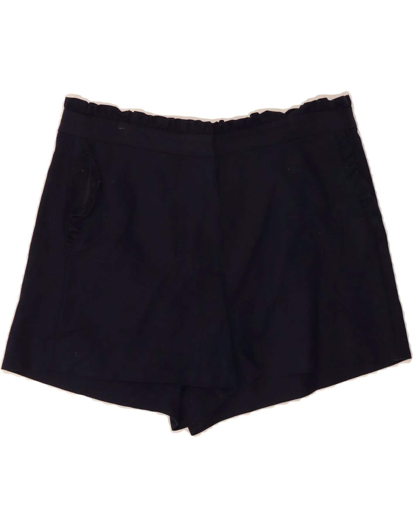 vacation wear J. CREW Womens Chino Shorts US 8 Medium W32 Navy Blue Linen