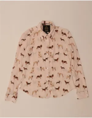 Smart Look TOGGI Womens Shirt UK 10 Small  Beige Animal Print Viscose