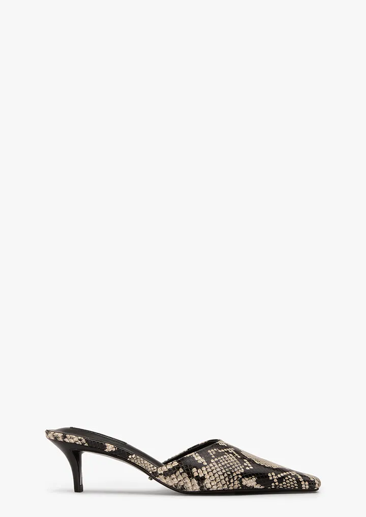Zubi Ecru Snake Chic Shoes