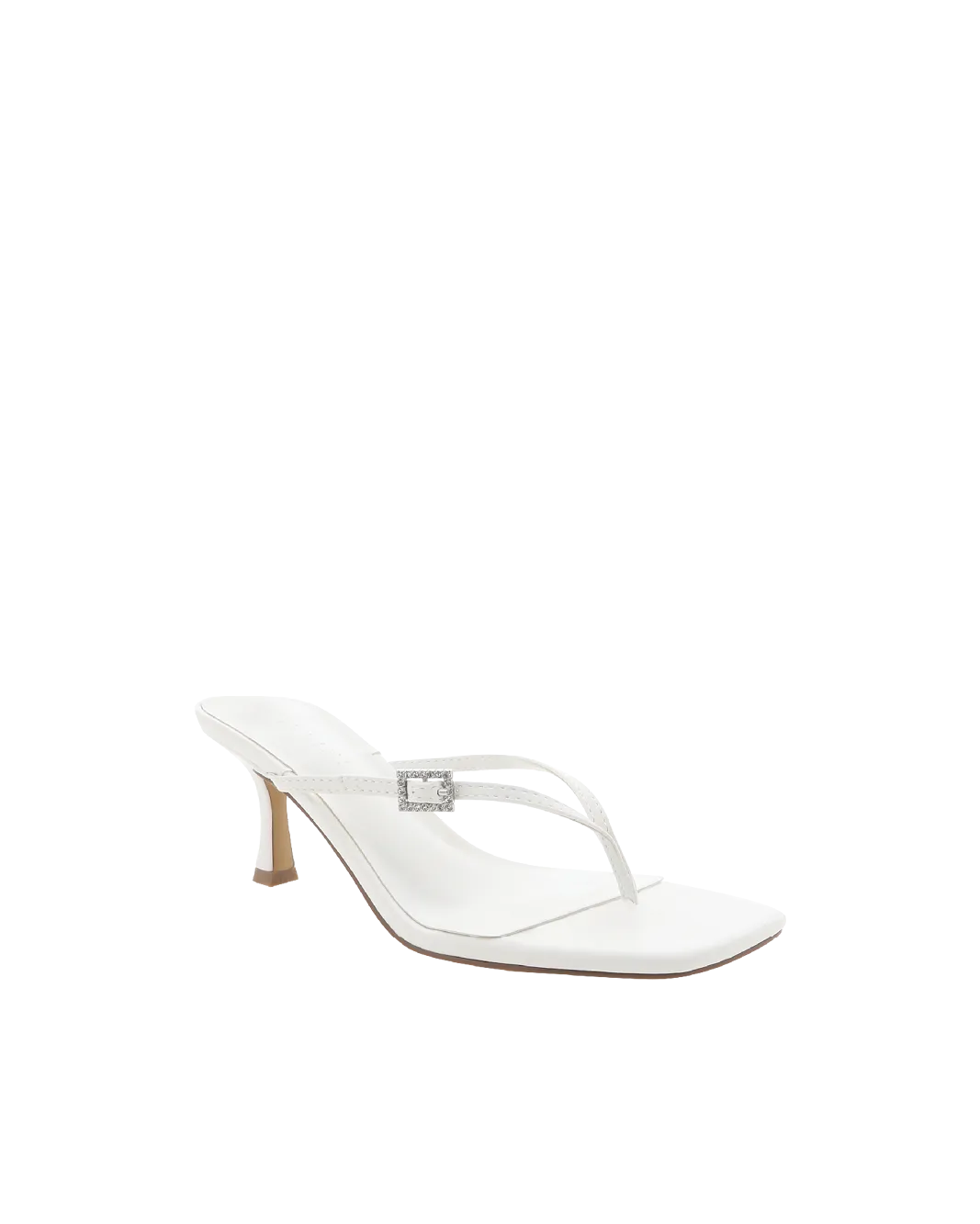 WILDROSE - WHITE SHINE Holiday Heels Low Top Style