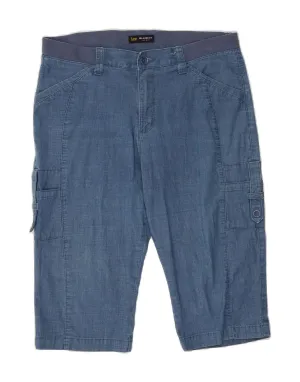 LEE Womens Mid Rise Relaxed Fit Cargo Bermuda Shorts US 12 Large W36  Blue Cool Comfort Comfortable Fabric