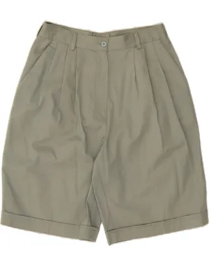 Unisex Option Durable Quality VINTAGE Womens High Waist Pegged Casual Shorts IT 46 Large W28  Green