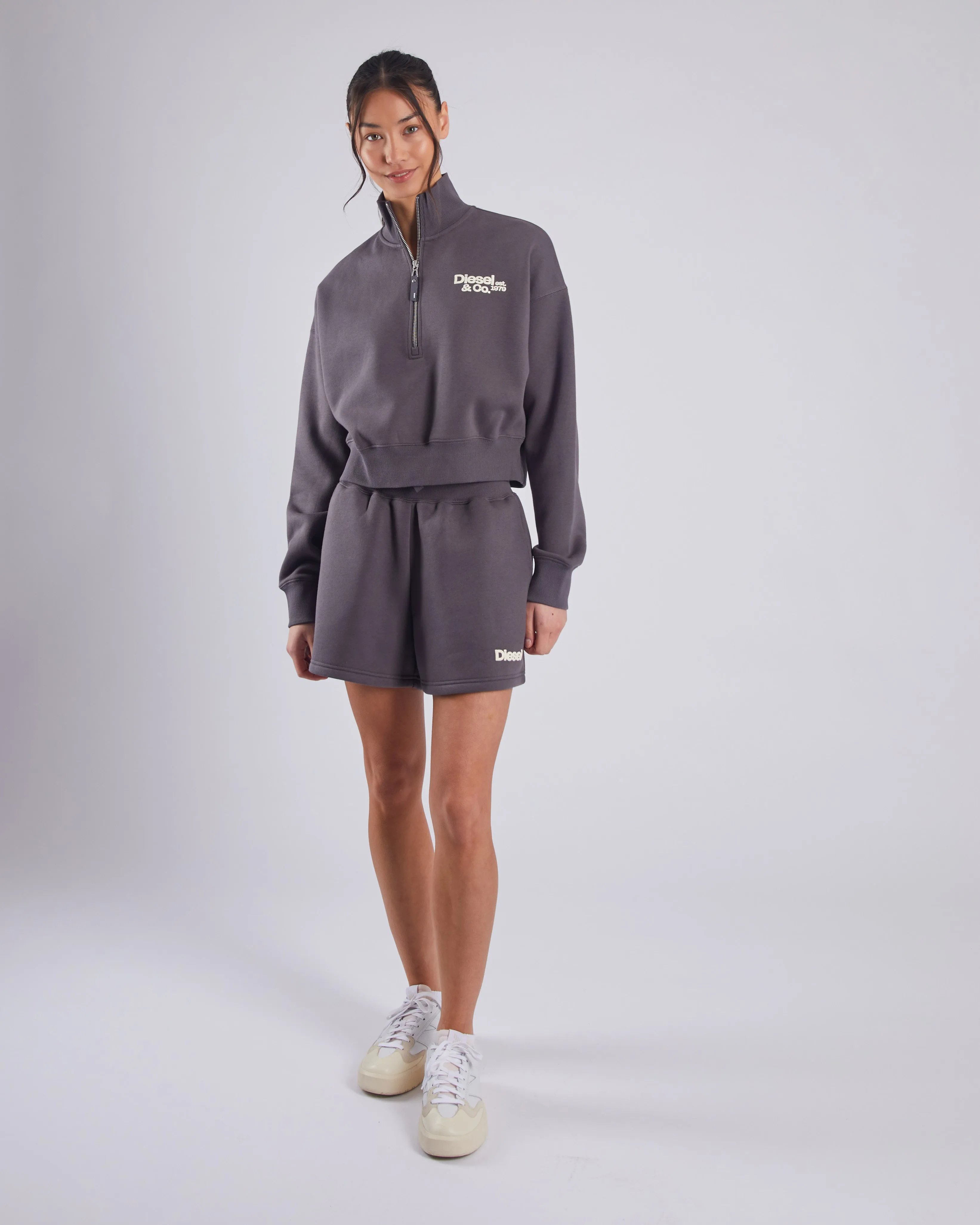 Casual Raffaella Half Zip Dark Clay