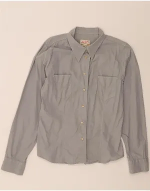 Urban Wear VINTAGE Womens Shirt UK 18 XL Grey Cotton