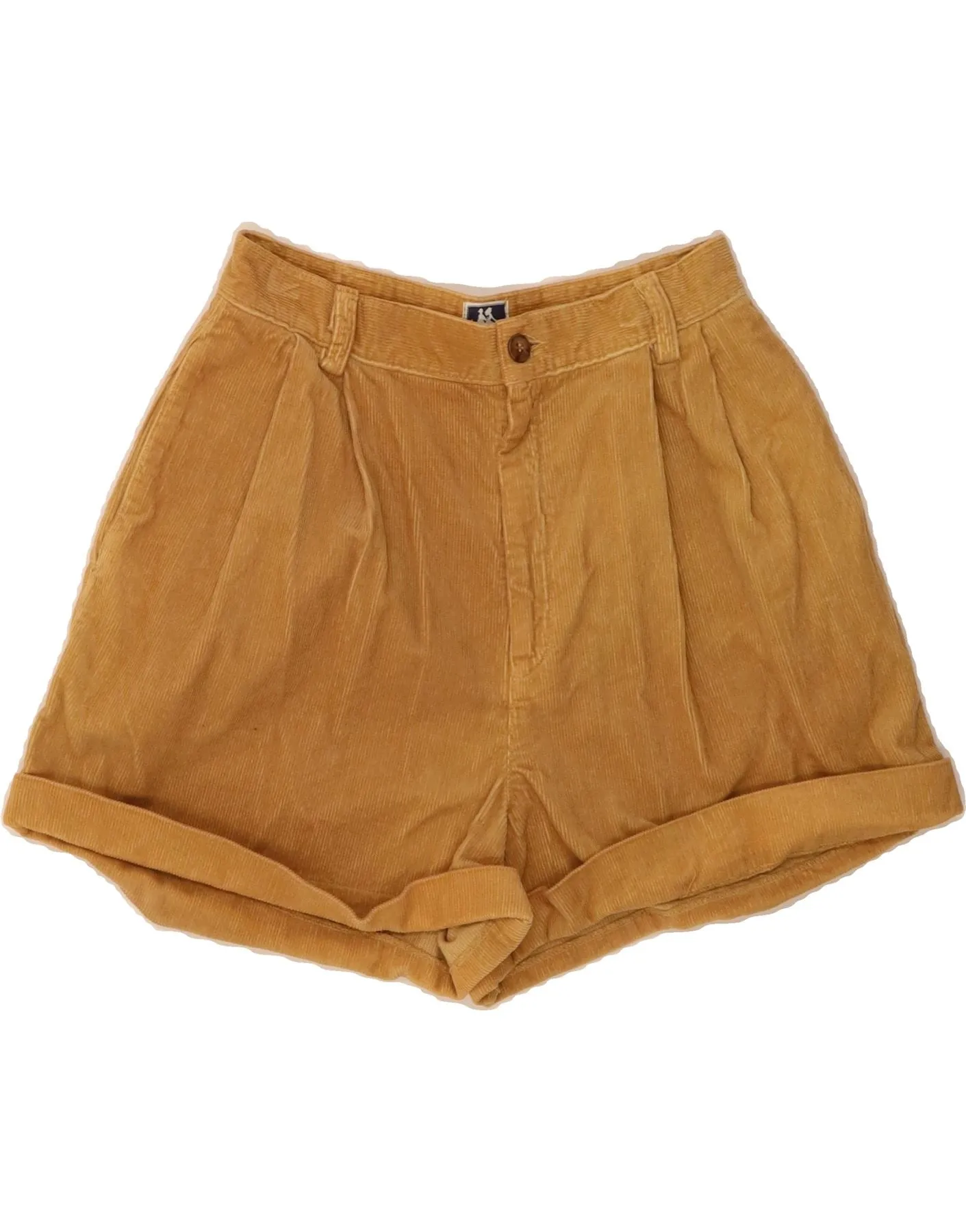 NANTUCKET ISLAND Womens High Waist Corduroy Shorts IT 42 Medium W26 Brown Moisture Management Tech