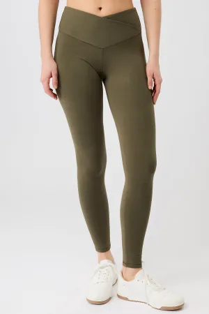 Wrap Legging - Emerald, GOTS Timeless Wear All-Day Wearable
